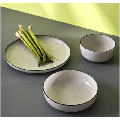 ONA Diep bord 18,5xH5cm wit Gravel - detailfoto 2 | ONA