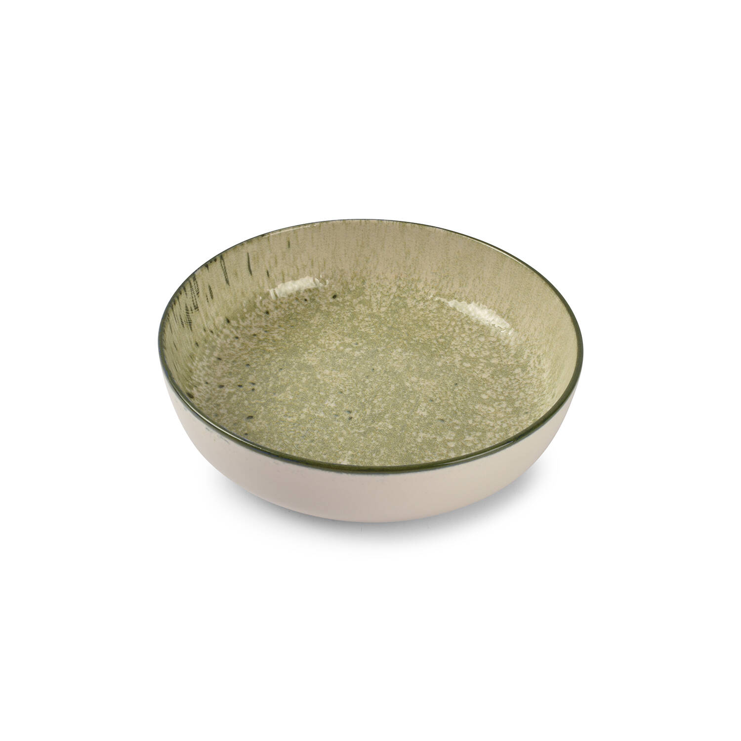 ONA Diep bord 18,5xH5cm groen Gravel 1 ONA Diep bord 18,5xH5cm groen Gravel | ONA