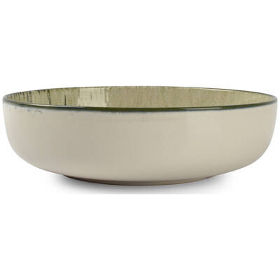 ONA Diep bord 18,5xH5cm groen Gravel - detailfoto 1 | ONA