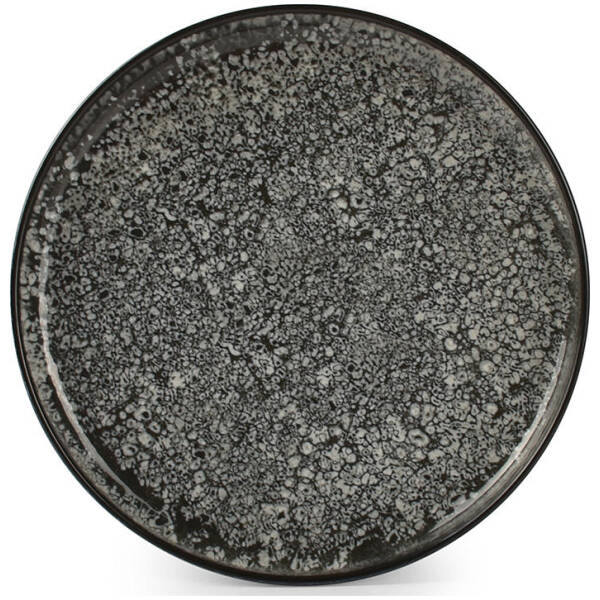 ONA Plat bord 20cm zwart Gravel | ONA