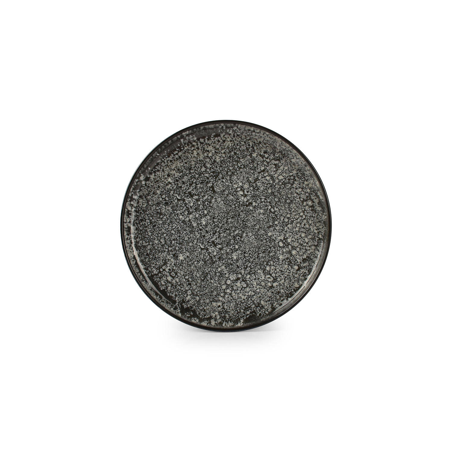ONA Plat bord 20cm zwart Gravel 1 ONA Plat bord 20cm zwart Gravel | ONA