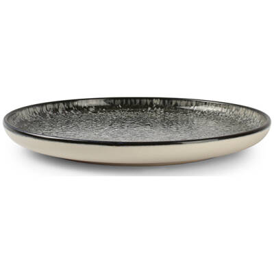 ONA Plat bord 20cm zwart Gravel - detailfoto 1 | ONA