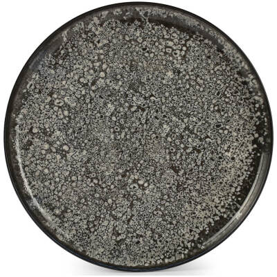ONA Plat bord 27cm zwart Gravel | ONA