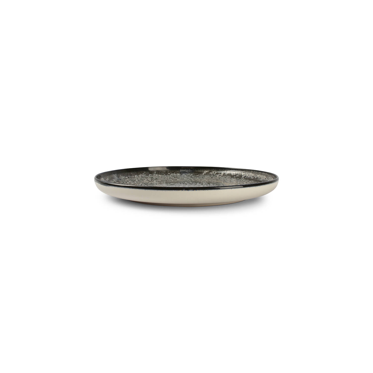 ONA Plat bord 27cm zwart Gravel 2 ONA Plat bord 27cm zwart Gravel - detailfoto 1 | ONA