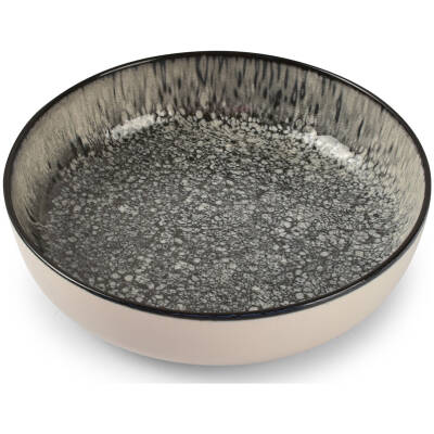 ONA Diep bord 18,5xH5cm zwart Gravel | ONA