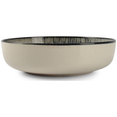 ONA Diep bord 18,5xH5cm zwart Gravel - detailfoto 1 | ONA