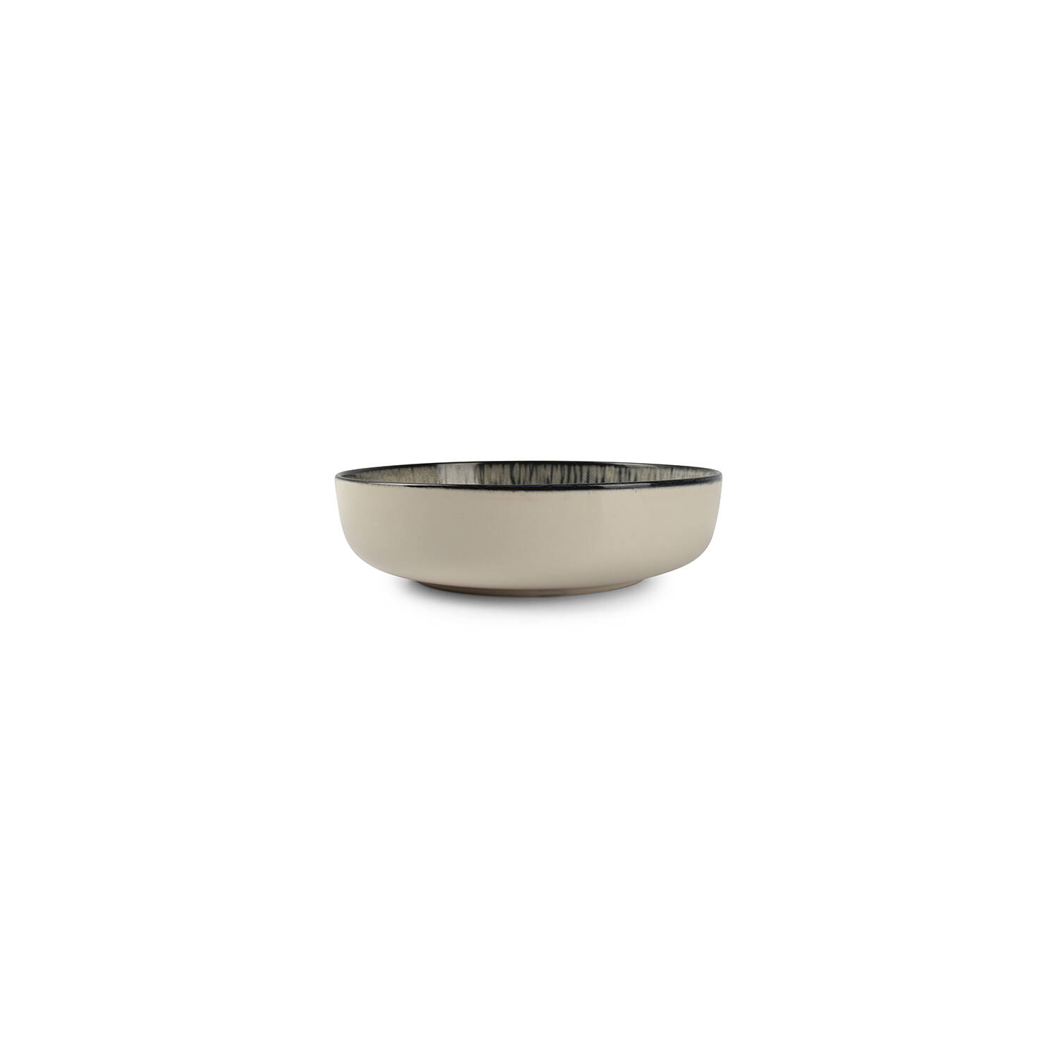 ONA Diep bord 18,5xH5cm zwart Gravel 2 ONA Diep bord 18,5xH5cm zwart Gravel - detailfoto 1 | ONA