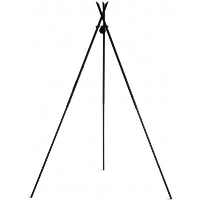 Driepoot BBQ "TIPI" op een statief 210 cm - 2 roosters roestvrij staal 80 cm + 40 cm - Cookking
