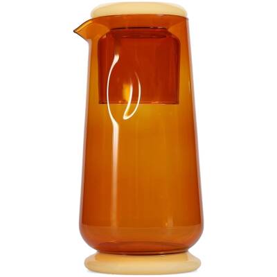 ONA Karaf 140cl met drinkglas sunset amber Marlo - detailfoto 1 | ONA