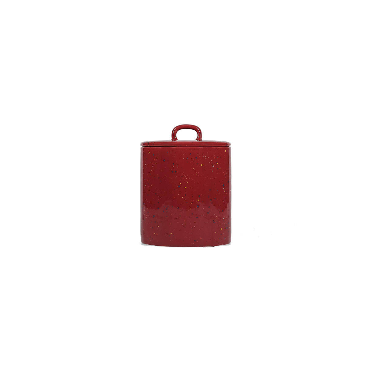 ONA Voorraadpot 11xH14,5cm met deksel burgundy Fika 1 ONA Voorraadpot 11xH14,5cm met deksel burgundy Fika | ONA