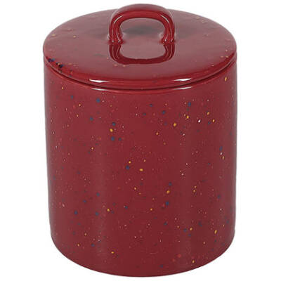 ONA Voorraadpot 11xH14,5cm met deksel burgundy Fika - detailfoto 1 | ONA