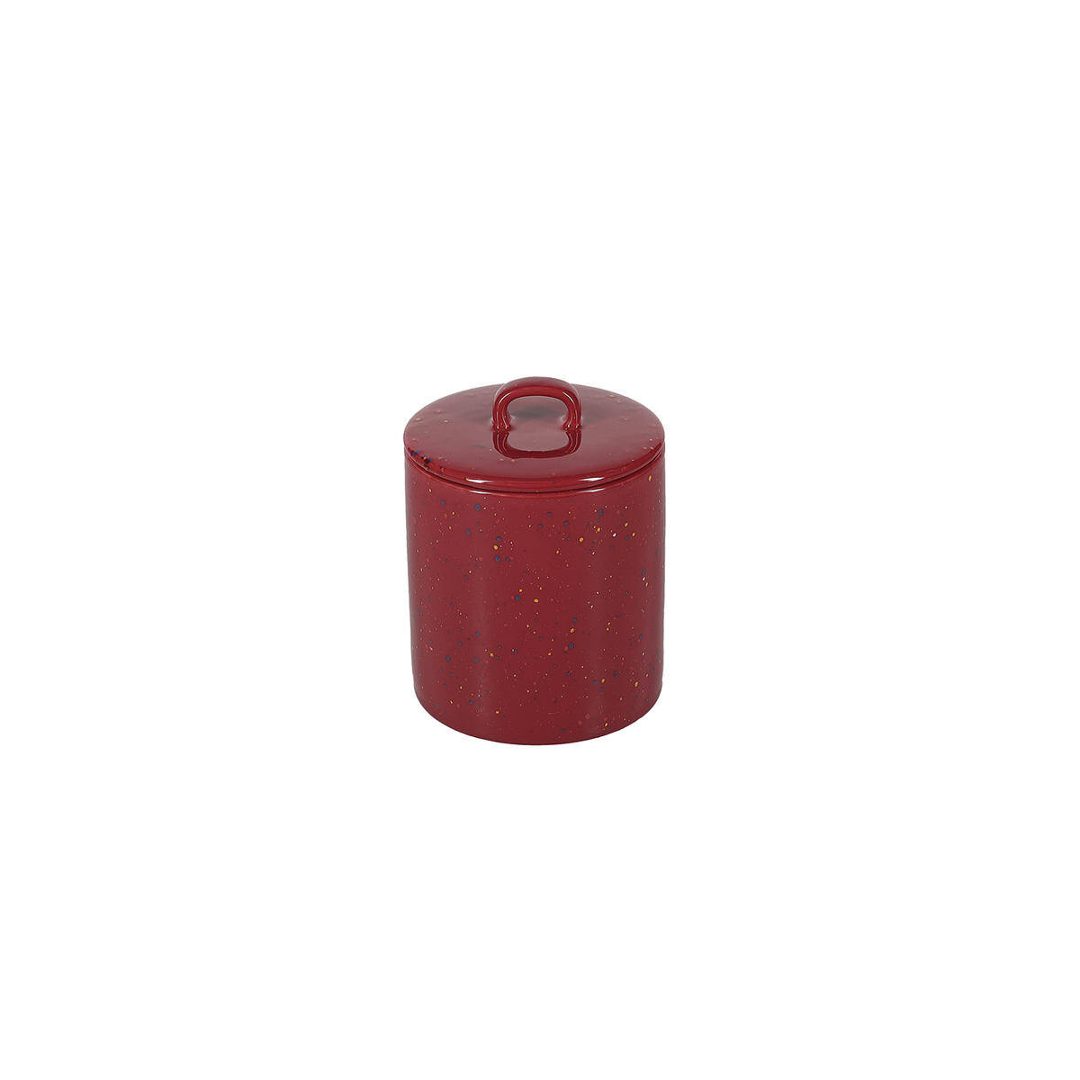 ONA Voorraadpot 11xH14,5cm met deksel burgundy Fika 2 ONA Voorraadpot 11xH14,5cm met deksel burgundy Fika - detailfoto 1 | ONA