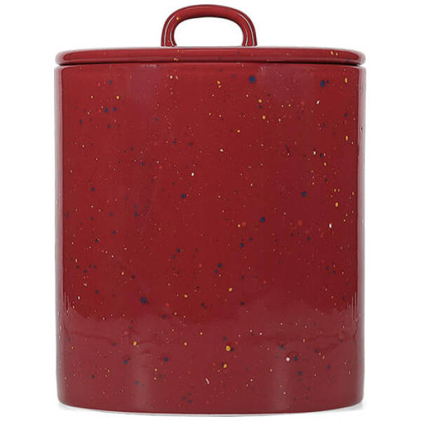 ONA Voorraadpot 14xH18cm met deksel burgundy Fika | ONA