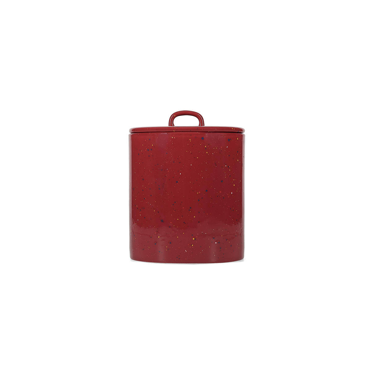 ONA Voorraadpot 14xH18cm met deksel burgundy Fika 1 ONA Voorraadpot 14xH18cm met deksel burgundy Fika | ONA