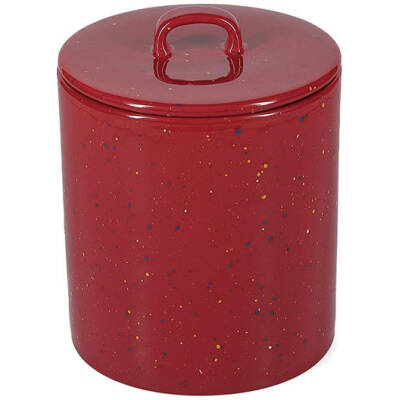 ONA Voorraadpot 14xH18cm met deksel burgundy Fika - detailfoto 1 | ONA