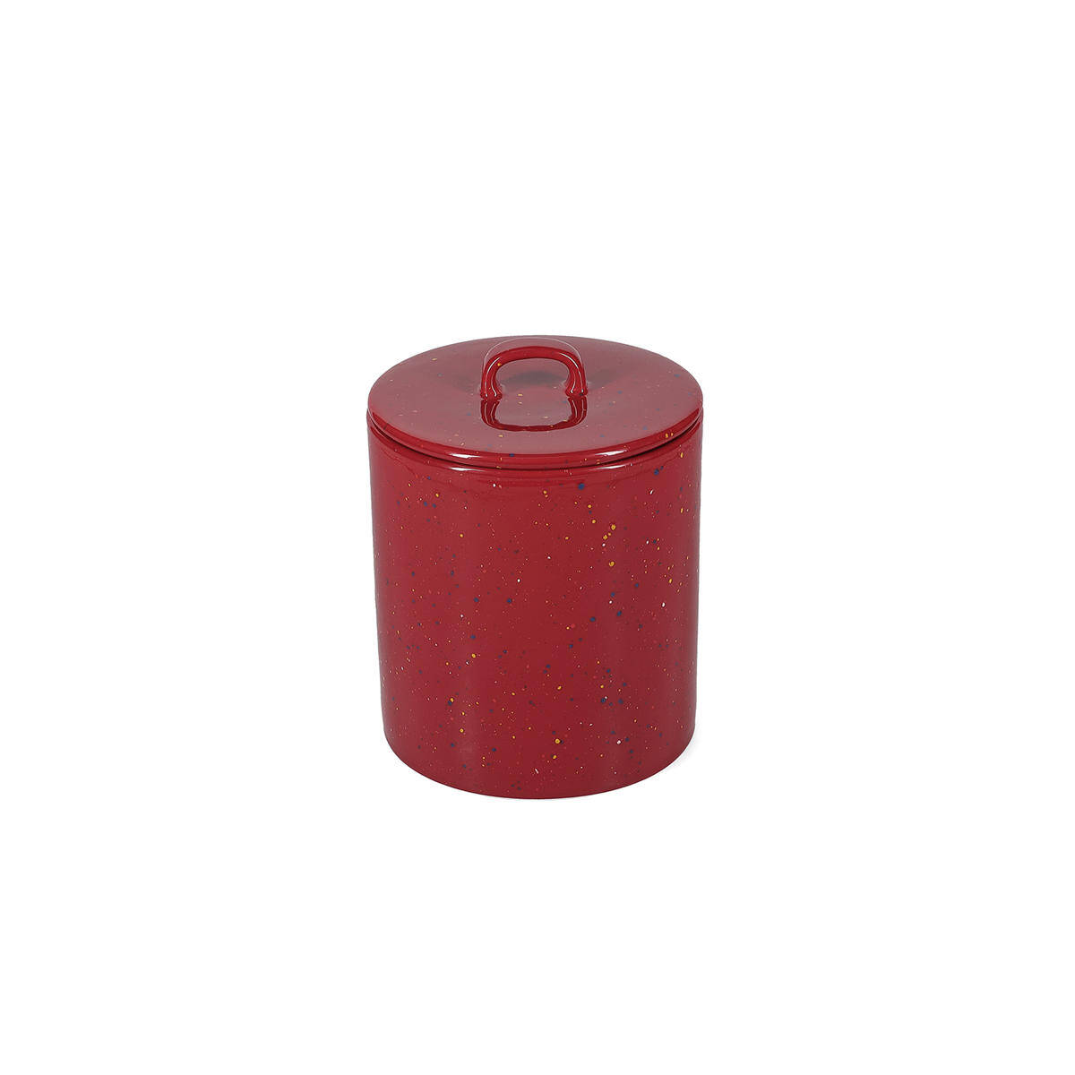 ONA Voorraadpot 14xH18cm met deksel burgundy Fika 2 ONA Voorraadpot 14xH18cm met deksel burgundy Fika - detailfoto 1 | ONA