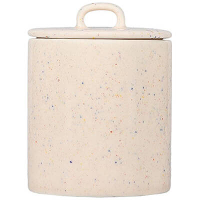 ONA Voorraadpot 11xH14,5cm met deksel beige Fika | ONA