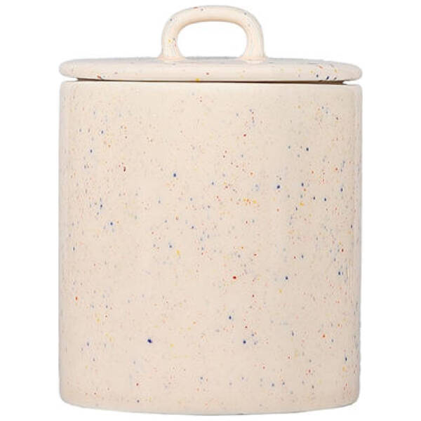 ONA Voorraadpot 11xH14,5cm met deksel beige Fika | ONA