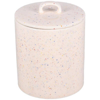 ONA Voorraadpot 14xH18cm met deksel beige Fika - detailfoto 1 | ONA