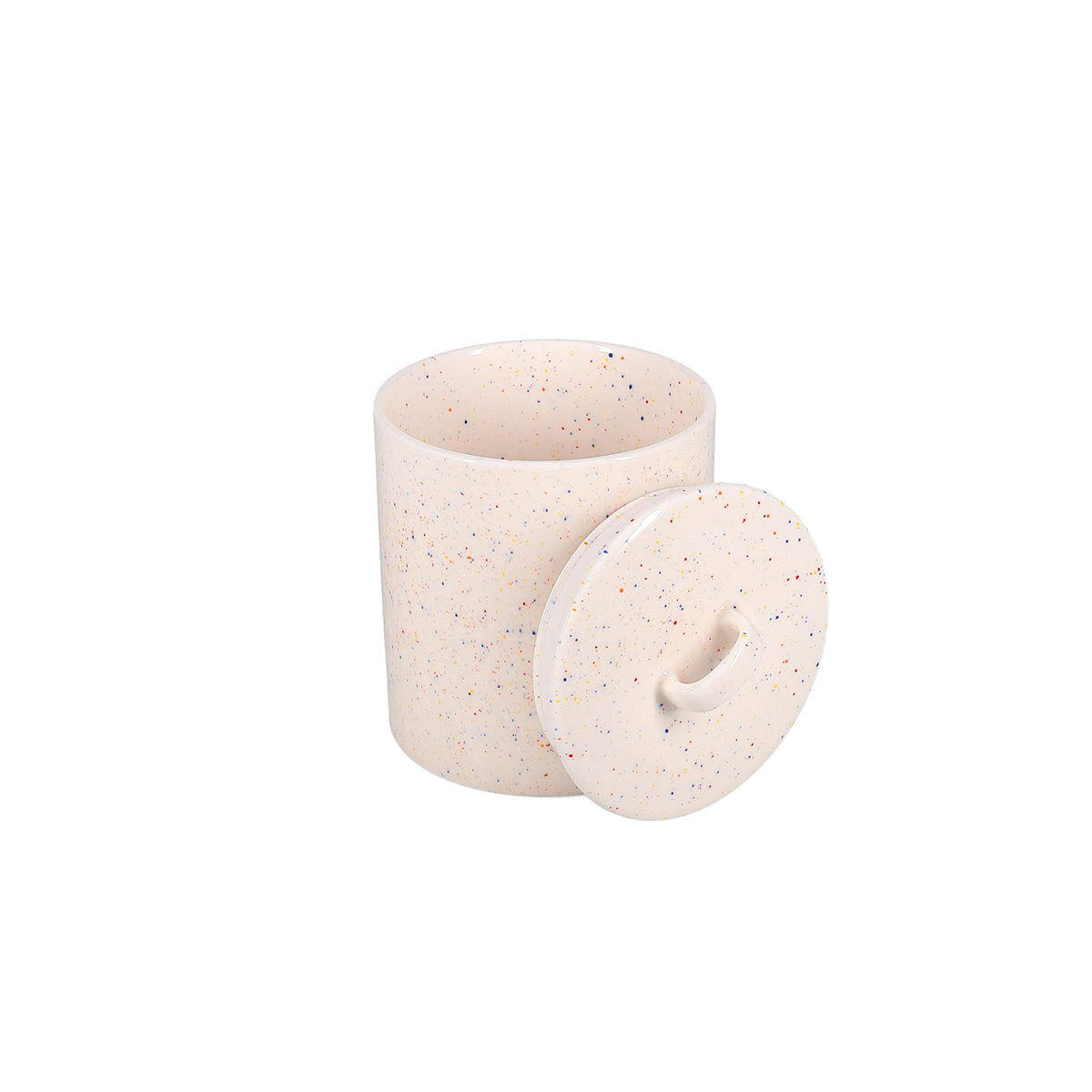 ONA Voorraadpot 14xH18cm met deksel beige Fika 3 ONA Voorraadpot 14xH18cm met deksel beige Fika - detailfoto 2 | ONA