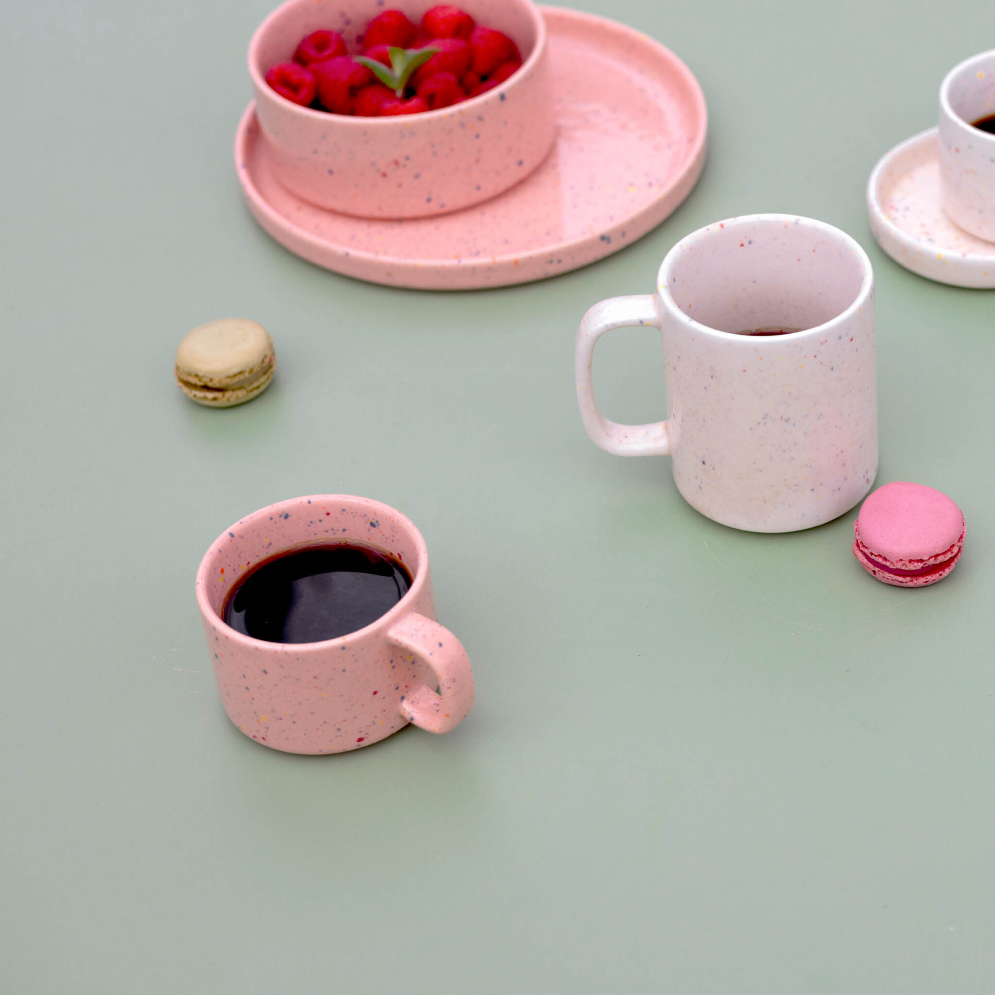 ONA Plat bord 20,5cm roze Fika 3 ONA Plat bord 20,5cm roze Fika - detailfoto 2 | ONA