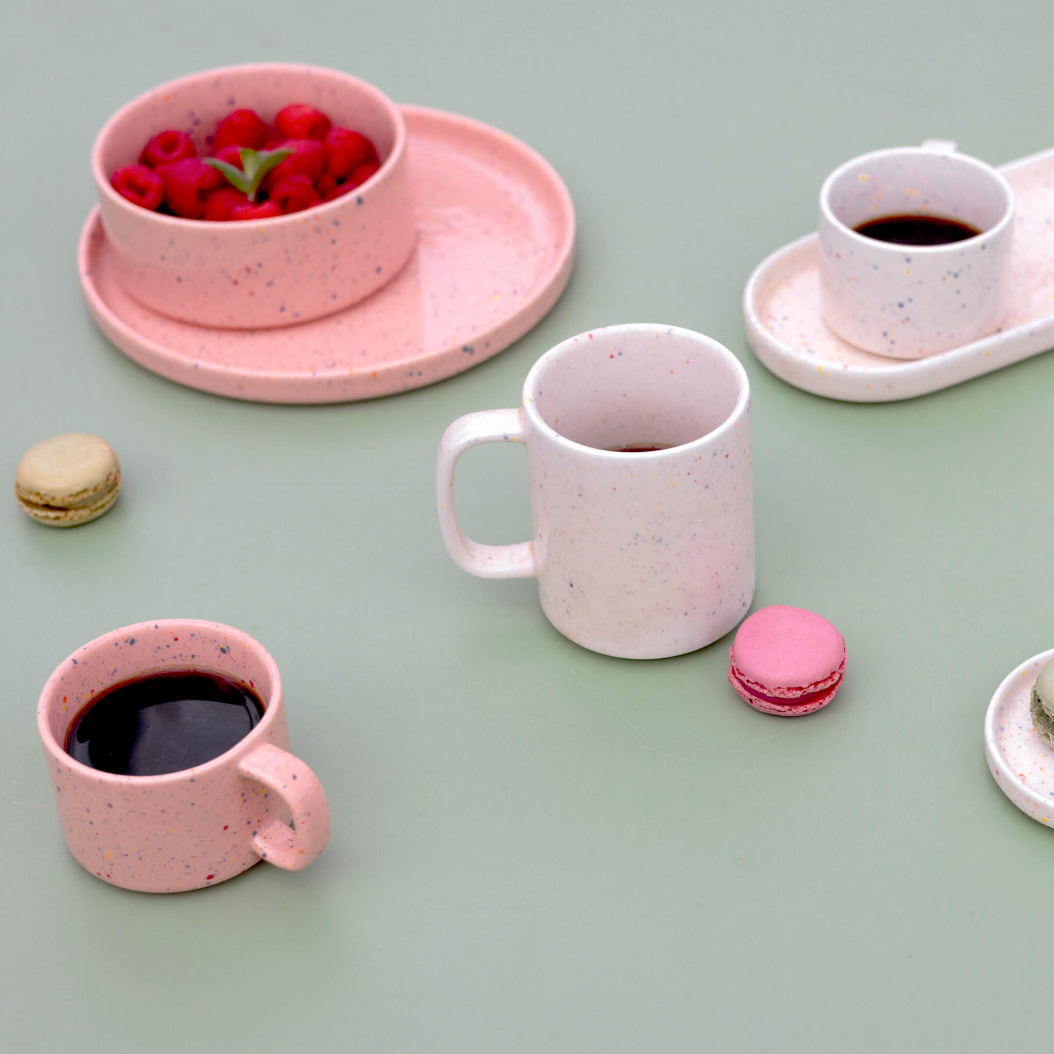 ONA Plat bord 20,5cm roze Fika 4 ONA Plat bord 20,5cm roze Fika - detailfoto 3 | ONA