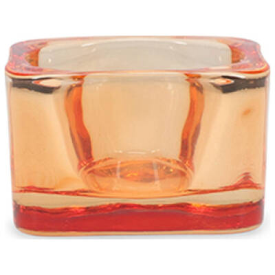 ONA Theelichthouder 5x5cm tangerine Mood - Set van 2 | ONA