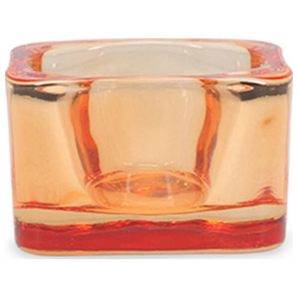 ONA Theelichthouder 5x5cm tangerine Mood - Set van 2 | ONA