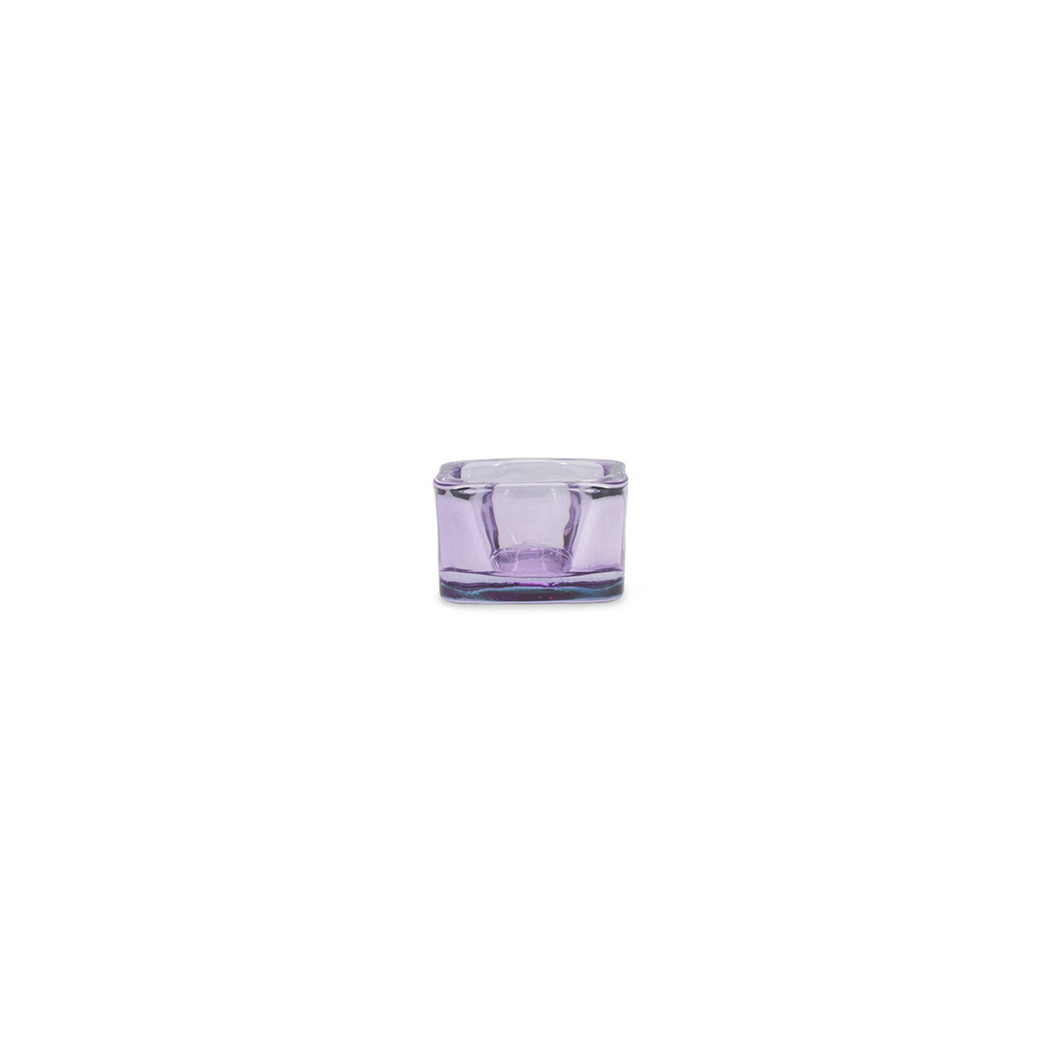 ONA Theelichthouder 5x5cm violet Mood - Set van 2 1 ONA Theelichthouder 5x5cm violet Mood - Set van 2 | ONA