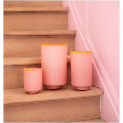 ONA Vaas 15xH26cm blush pink Milo - detailfoto 3 | ONA