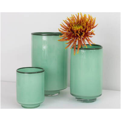 ONA Vaas 10,5xH14cm pistachio green Milo - detailfoto 2 | ONA