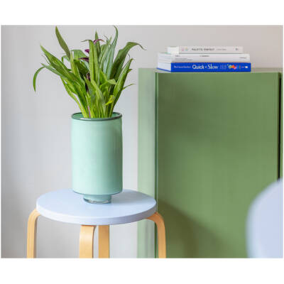 ONA Vaas 15xH26cm pistachio green Milo - detailfoto 3 | ONA