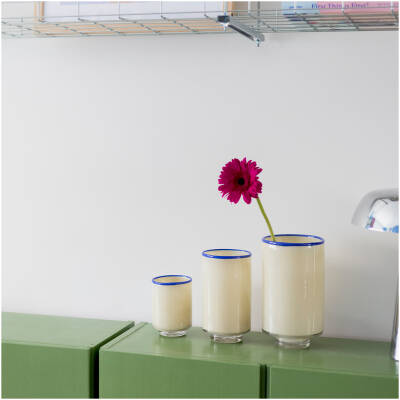 ONA Vaas 12xH21,5cm cream white Milo - detailfoto 2 | ONA