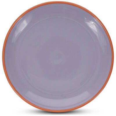 ONA Plat bord 18xH2,5cm paars/oranje Duo | ONA