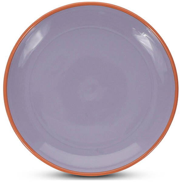 Keuken 28 ONA Plat bord 18xH2,5cm paars/oranje Duo | ONA