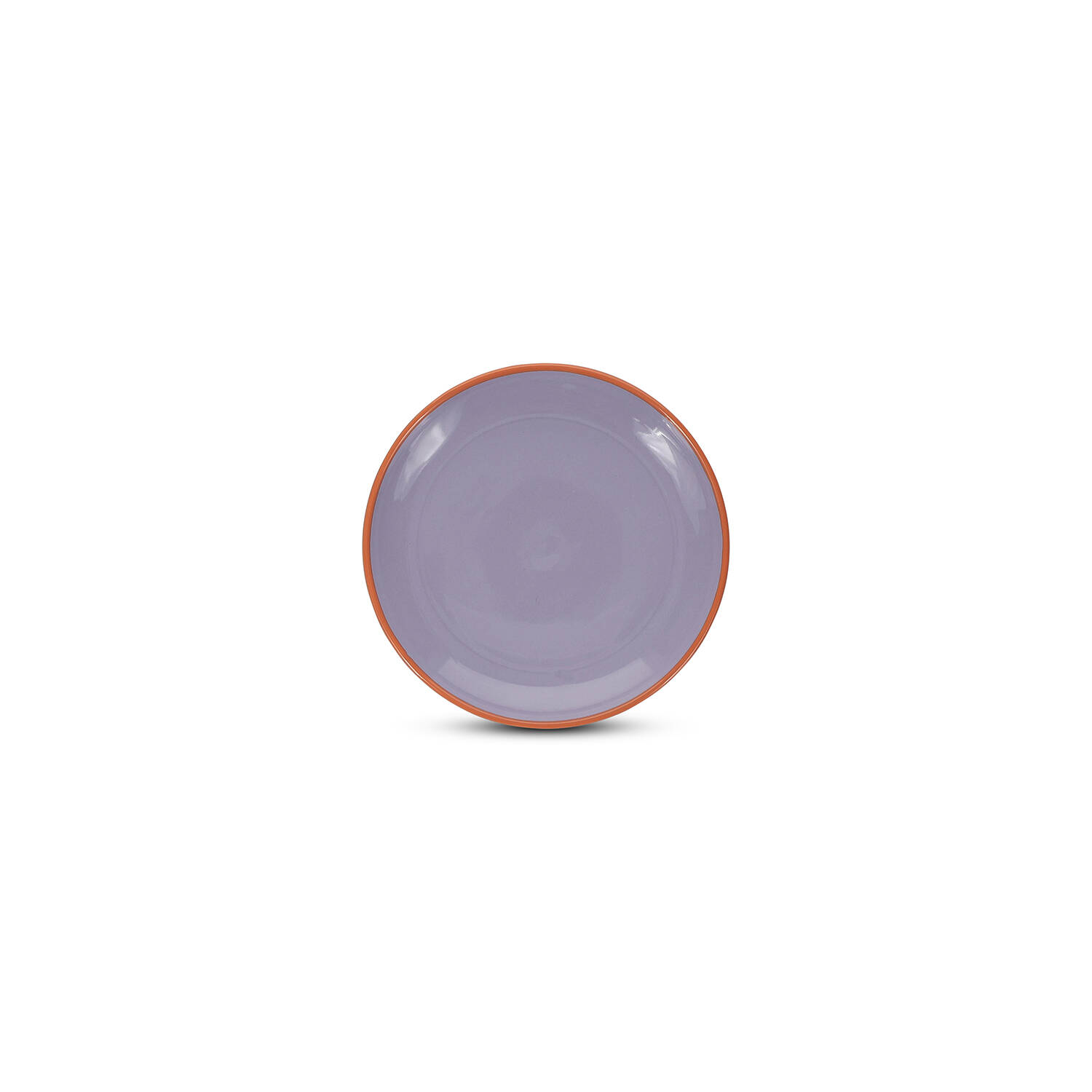 ONA Plat bord 18xH2,5cm paars/oranje Duo 1 ONA Plat bord 18xH2,5cm paars/oranje Duo | ONA