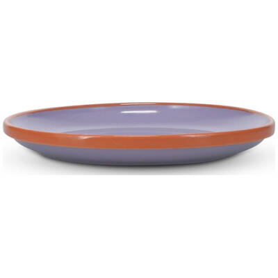 ONA Plat bord 18xH2,5cm paars/oranje Duo - detailfoto 1 | ONA