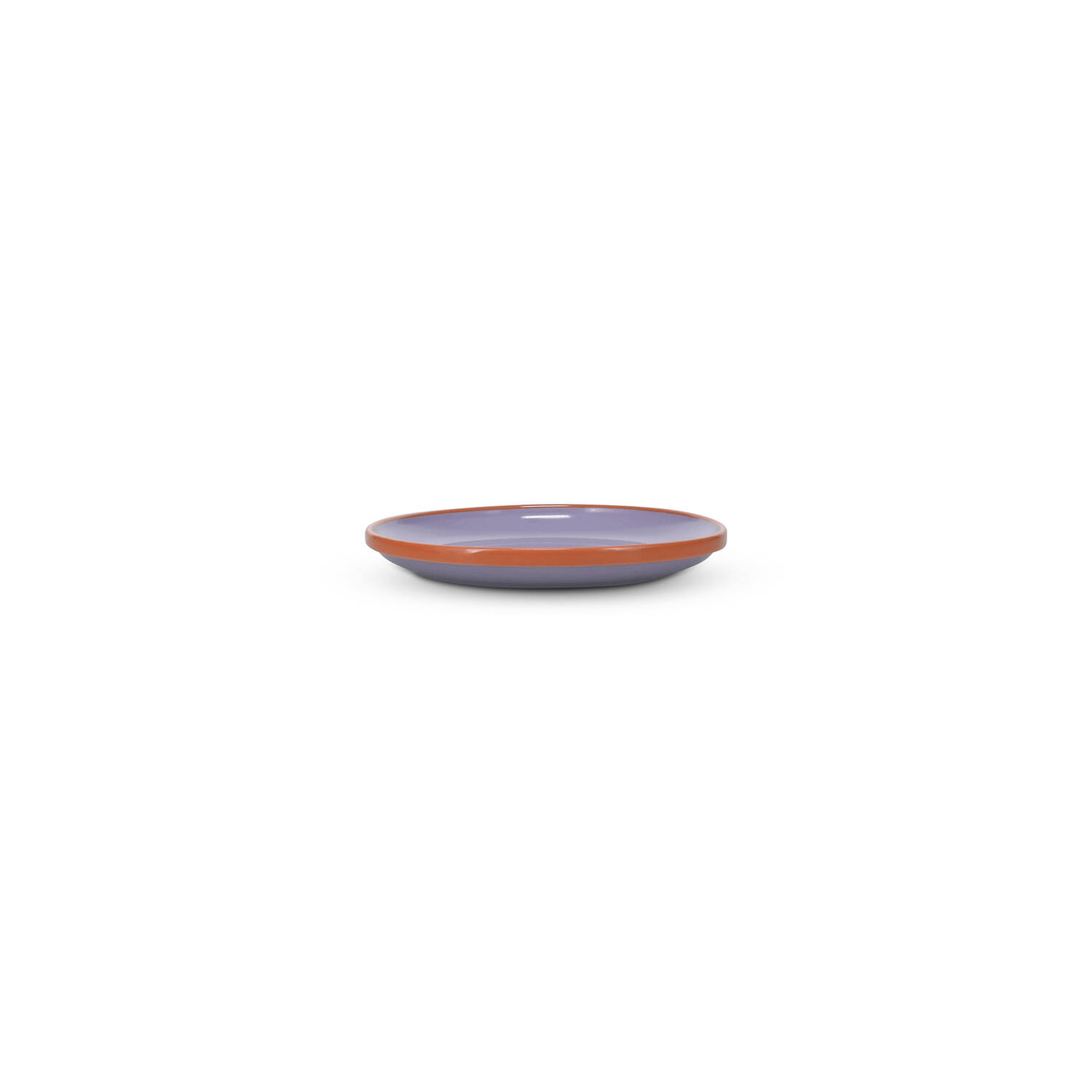 ONA Plat bord 18xH2,5cm paars/oranje Duo 2 ONA Plat bord 18xH2,5cm paars/oranje Duo - detailfoto 1 | ONA