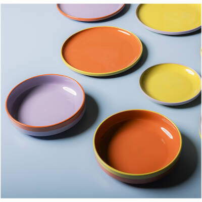 ONA Kom 21x5cm paars/oranje Duo - detailfoto 2 | ONA