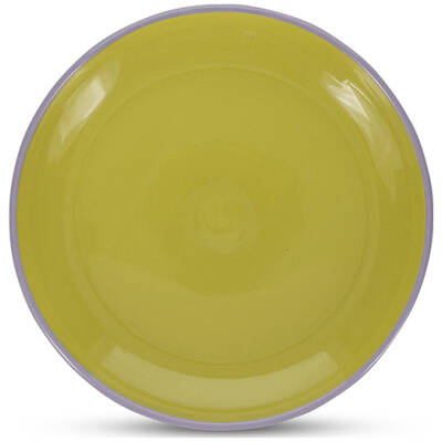 ONA Plat bord 18xH2,5cm groen/paars Duo | ONA