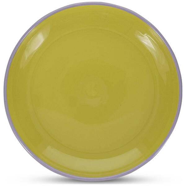 ONA Plat bord 18xH2,5cm groen/paars Duo | ONA