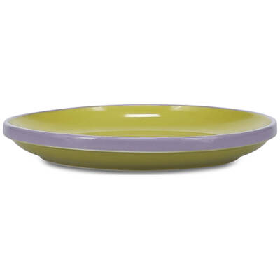 ONA Plat bord 18xH2,5cm groen/paars Duo - detailfoto 1 | ONA