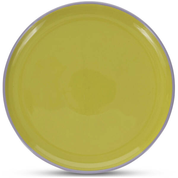 ONA Plat bord 26xH2,5cm groen/paars Duo | ONA