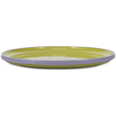 ONA Plat bord 26xH2,5cm groen/paars Duo - detailfoto 1 | ONA