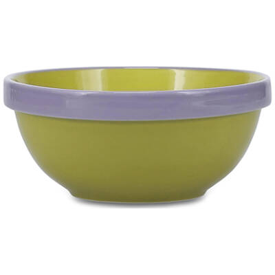 ONA Kom 15,5xH6,5cm groen/paars Duo | ONA