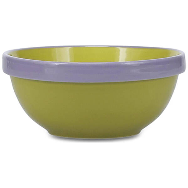 ONA Kom 15,5xH6,5cm groen/paars Duo | ONA