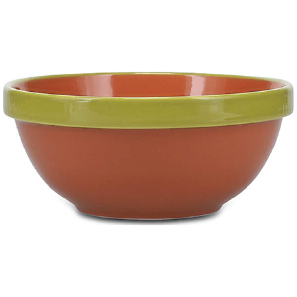 Keuken 16 ONA Kom 15,5xH6,5cm oranje/groen Duo | ONA