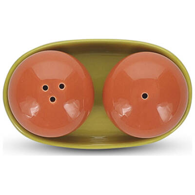 ONA Peper en zoutstrooier 3-delig oranje/groen Duo - detailfoto 1 | ONA