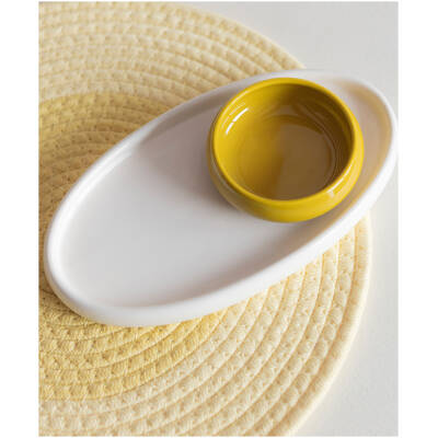 ONA Serveerschaal 23x13cm beige Billie - detailfoto 3 | ONA