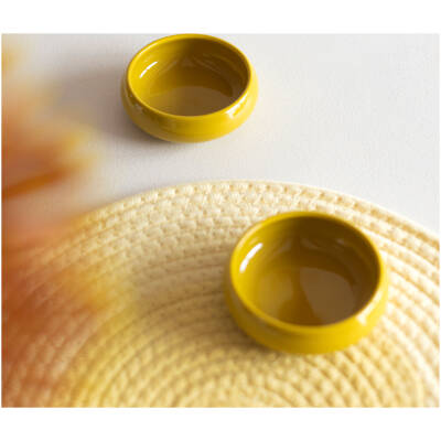 ONA Kom 9,5xH3cm mustard yellow Billie - Set van 2 - detailfoto 4 | ONA